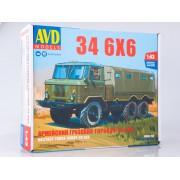 1390AVD AVD models Сборная модель Армейский грузовик 34 6x6, 1/43