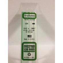 104 Evergreen Полоска пластиковая 0,25х2,0 мм 10 шт