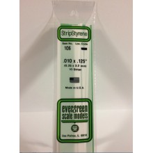 106 Evergreen Полоска пластиковая 0,25х3,2 мм 10 шт
