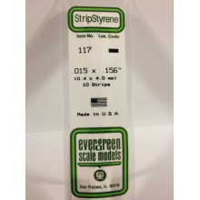 117 Evergreen Полоска пластиковая 0,38х4,0 мм 10 шт