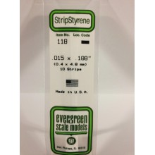118 Evergreen Полоска пластиковая 0,38х4,8 мм 10 шт