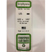 125 Evergreen Полоска пластиковая 0,5х2,5 мм 10 шт
