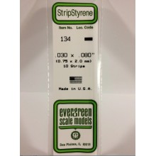 134 Evergreen Полоска пластиковая 0,75х2,0 мм 10 шт