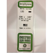 135 Evergreen Полоска пластиковая 0,75х2,5 мм 10 шт