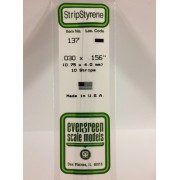 137 Evergreen Полоска пластиковая 0,75х4,0 мм 10 шт