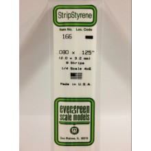 166 Evergreen Полоска пластиковая 2,0х3,2 мм 8 шт