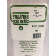 9006 Evergreen прозрачный пластик 0,25 мм, 2 листа 15х30 см