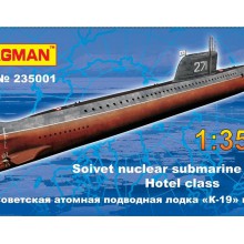 235001 Flagman Советская атомная подводная лодка К-19 1/350