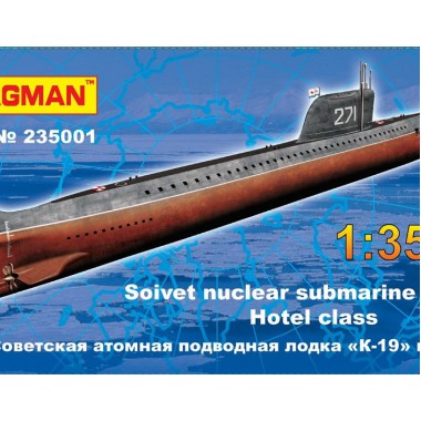 235001 Flagman Советская атомная подводная лодка К-19 1/350