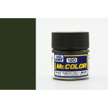 C120 Mr.Color краска оливковая зелёная RLM80 OLIVE GREEN полуматовая 10 мл
