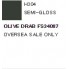 H304 Mr.Hobby краска OLIVE DRAB FS34087 (Оливковый тусклый) акрил, полуматовая 10 мл