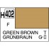 H402 Mr.Hobby GREEN BROWN (Зелёно-коричневая) акрил, матовая, 10 мл