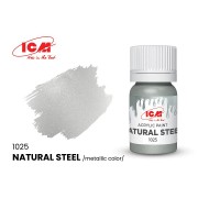 C1025 ICM Краска для творчества Натуральная сталь(Natural Steel) акрил, 12 мл