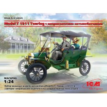 24025 ICM Model T 1911 Touring c американскими автолюбителями, 1/24
