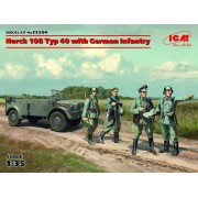 35504 ICM Horch 108 Typ 40 с германской пехотой, 1/35