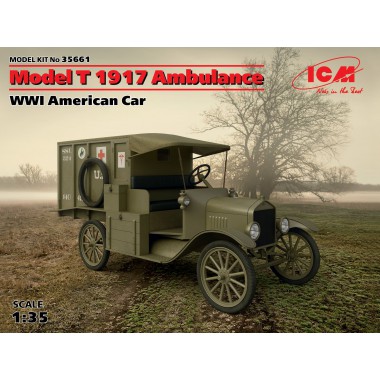 35661 ICM Model T 1917 санитарная, Американский автомобиль І МВ, 1/35