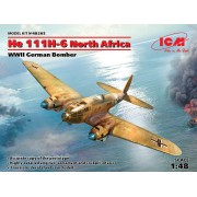 48265 ICM He 111H-6 Северная Африка, Германский бомбардировщик ІІ МВ, 1/48
