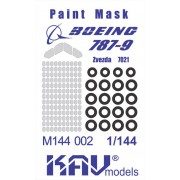 KAV M144 002 KAV-models Окрасочная маска для Boing 787 (Звезда), 1/144