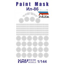 KAV M144 004 KAV-models Окрасочная маска для ИЛ-86 (Звезда)