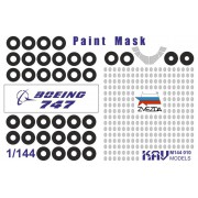 KAV M144 010 KAV-models Окрасочная маска для Boing 747 (Звезда), 1/144