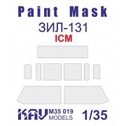 KAV M35 019 KAV-models Окрасочная маска на остекление ЗиЛ-131 (ICM) Основная, 1/35
