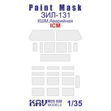 KAV M35 020 KAV-models Окрасочная маска на остекление ЗиЛ-131  (ICM 35517, 35518) КШМ, Аварийная, 1/35