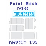KAV M35 024 KAV-models Окрасочная маска на остекление ГаЗ-66 (Trumpeter) Основная, 1/35
