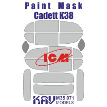 KAV M35 071 KAV-models Окрасочная маска для модели автомобиля Kadett K38 Salon производства ICM (35478), 1/35