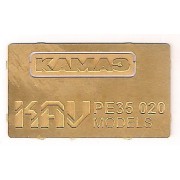 KAV PE35 020 KAV-models Табличка на решетку радиатора КАМАЗ, 1/35