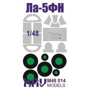 KAV M48 014 KAV-models Окрасочная маска на остекление Ла-5ФН (Звезда), 1/48