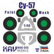 KAV M48 050 KAV-models Окрасочная маска на Су-57 (Звезда), 1/48
