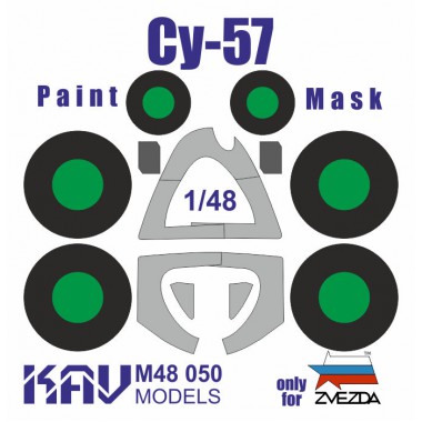 KAV M48 050 KAV-models Окрасочная маска на Су-57 (Звезда), 1/48