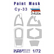 KAV M72 010 KAV-models Окрасочная маска на остекление Су-27СМ/Су-33 (Звезда) 1/72