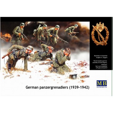 MB3518 Master Box Фигуры Немецкие панцергренадеры, 1939-1942 гг., 1/35