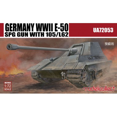 UA72053 Modelcollect Germany WWII E-50 SPG GUN with 105/L62, 1/72