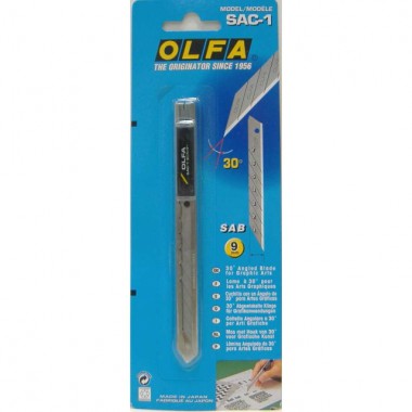 OL-SAC-1 OLFA Нож для графических работ, корпус из нержавеющей стали, 9мм.  