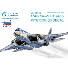 QD48082 QUINTA STUDIO 3D Декаль интерьера кабины Су-57 (для модели Звезда) 1/48