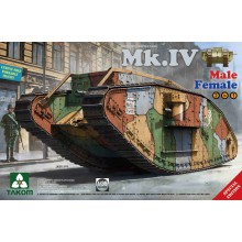 2076 TAKOM WW I Heavy Battle Tank Mk.IV 2 in 1, 1/35