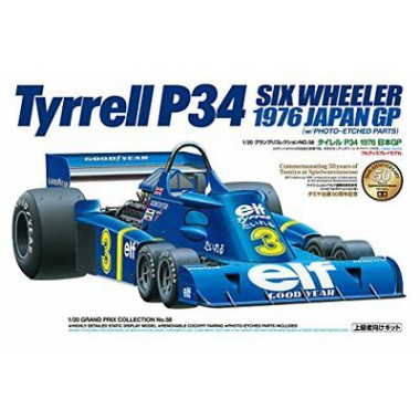 20058 Tamiya Tyrrell P34 Six Wheeler - w/Photo Etched Parts, 1/20