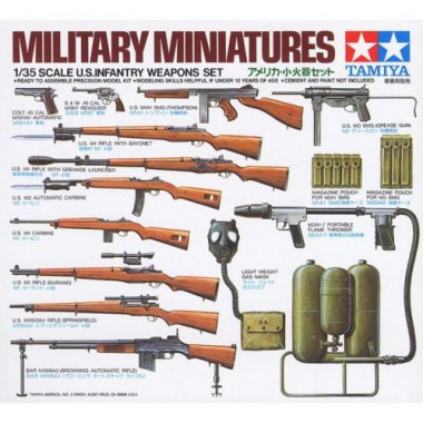 35121 Tamiya U.S. Infantry Weapons, 1/35