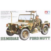 35123 Tamiya Американский джип M151A2 Ford Mutt с М60 и фигурой, 1/35