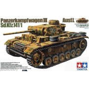 35215 Tamiya Танк Pz.Kpfw III Ausf L с одной фигурой, 1/35