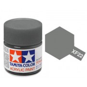 81722 Tamiya краска XF-22 RLM Grey (серая) акрил, матовая 10 мл
