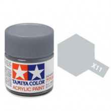 81511 Tamiya X-11 Chrome Silver (Хромированное серебро) краска акрил, глянцевая 10 мл
