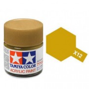 81512 Tamiya X-12 Gold Leaf (Золотистая) акрил, глянцевая 10 мл