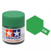 81528 Tamiya X-28 Park green (травяная зелёная) акрил, глянцевая 10 мл