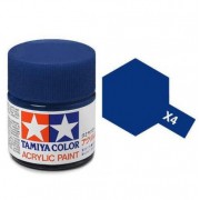 81504 Tamiya краска X-4 Blue (Синяя) акрил, глянцевая 10 мл