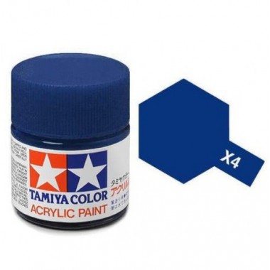 81504 Tamiya краска X-4 Blue (Синяя) акрил глянцевая 10 мл