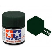 81770 Tamiya XF-70 Dark Green 2 (Темно-зеленая 2) акрил, матовая 10 мл