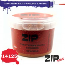 14125 ZIPmaket Текстурная паста средняя красная, 120 мл.